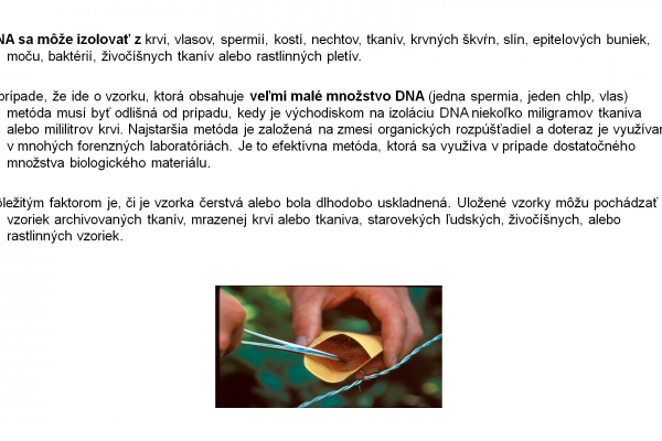 Izolácia DNA – 5