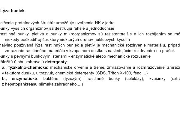 Izolácia DNA – 7