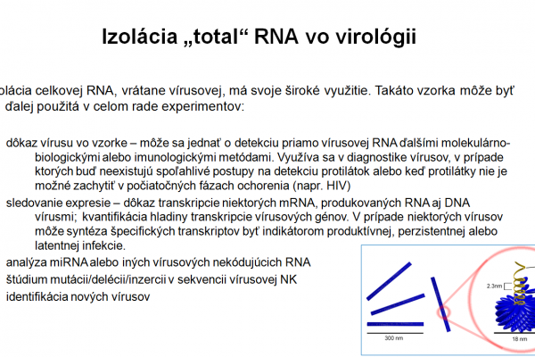 Izolácia RNA vo virológii – 2