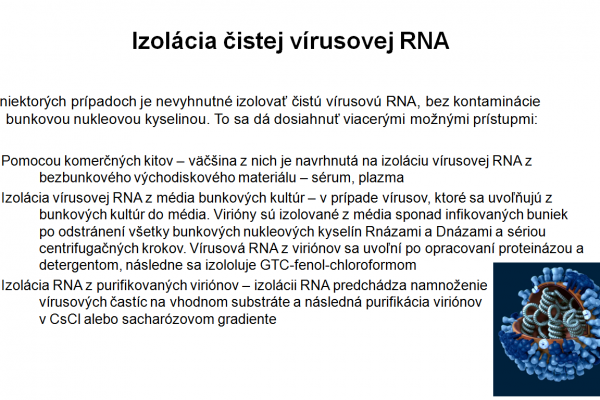 Izolácia RNA vo virológii – 3