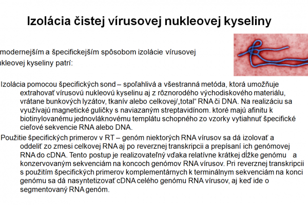 Izolácia RNA vo virológii – 4