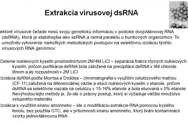 Izolácia RNA vo virológii – 5