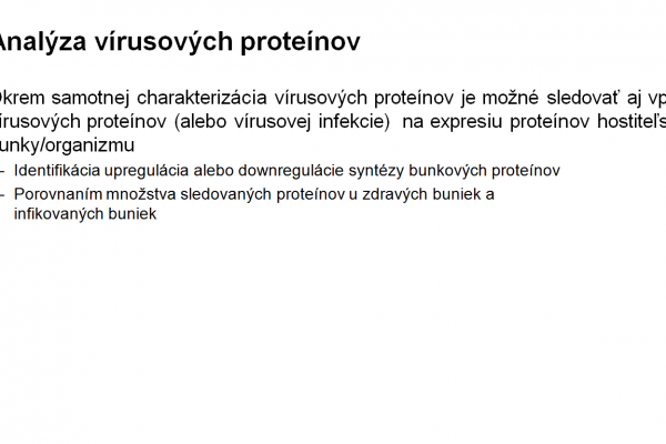 Využitie elektroforézy v PAGE vo virológii – 3