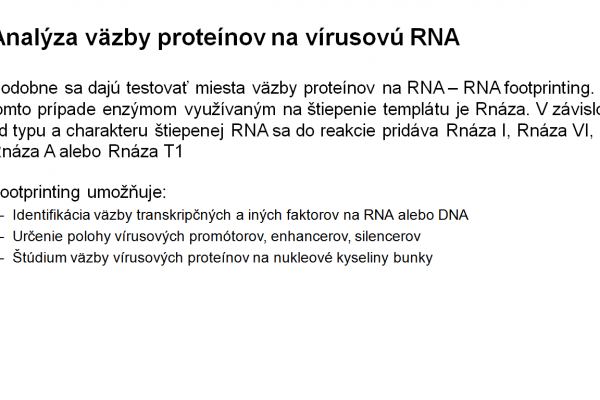 Využitie elektroforézy v PAGE vo virológii – 7